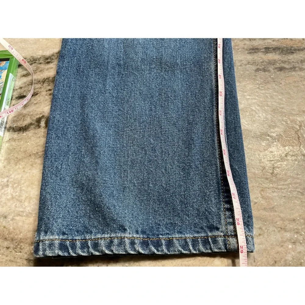 Straight Fit Denim Jeans Mens 38x29 Medium‎ Wash Blue 100% Cotton PFG-1609
